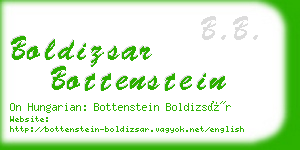 boldizsar bottenstein business card